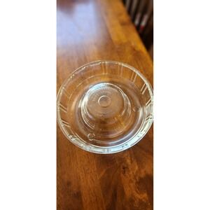 Queen Anne Glassbake Bundt Cake Pan Clear Vintage Kitchenware